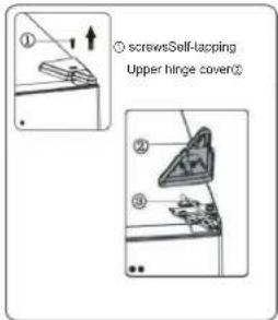 HISENSE RB440N4AFA - Reversing the door - 6
