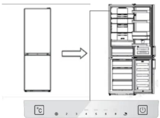 HISENSE RB440N4AFA - Display-bedieningselementen - 1