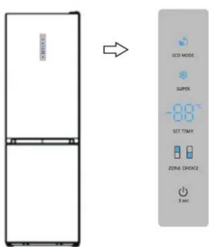 HISENSE RB440N4AFA - Pannello del display sulla porta - 1