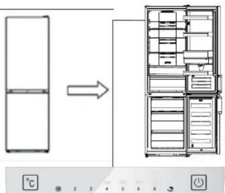 HISENSE RB440N4AFA - Display all'interno della porta - 1
