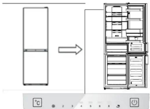 HISENSE RB440N4AFA - Bilschirmpaneel innerhalb der Tür - 1