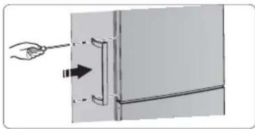 HISENSE RB645N4BIE - Maniglie delle porte (solo per elettrodomestico con maniglie) - 1