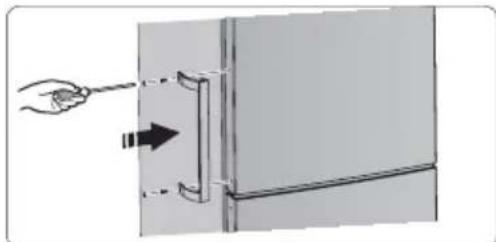 HISENSE RB645N4BIE - Puxadores das portas (apenas para aparelhos com puxadores) - 1