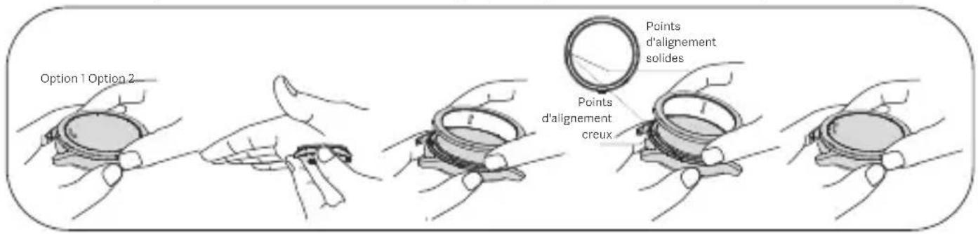 Option 1 Option 2 Points d'alignement solides Points d'alignement creux