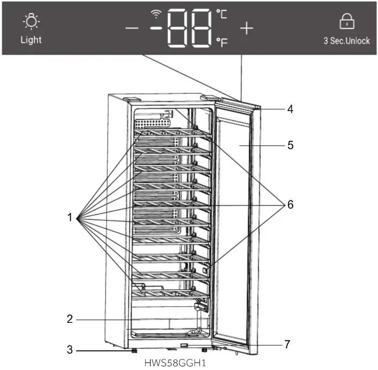 HAIER HWS58GGH1 - Aviso - 1