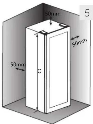 HAIER HWS58GGH1 - Platzbedarf - 4