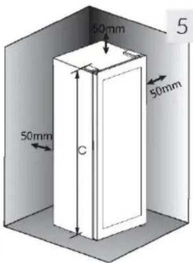HAIER HWS58GGH1 - Prostorske zahteve - 2