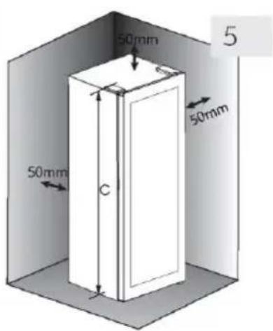 HAIER HWS58GGH1 - Ruuminõuded - 2