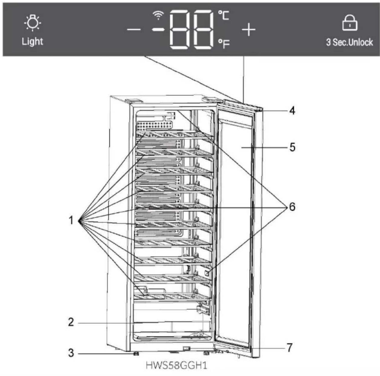 HAIER HWS58GGH1 - Pastaba - 1