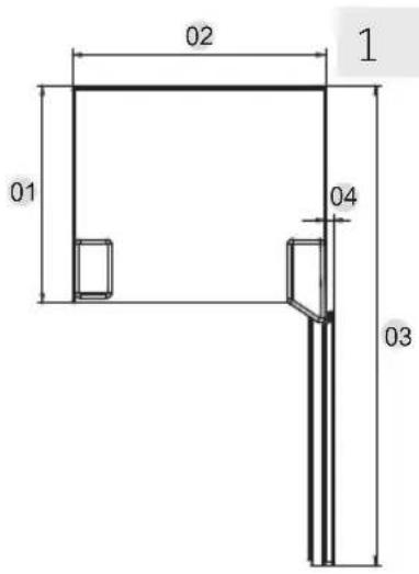 HAIER HWS58GGH1 - Requisiti di spazio - 1