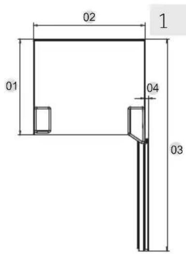 HAIER HWS58GGH1 - Requisitos de espacio - 1