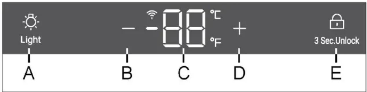 HAIER HWS58GGH1 - Valdymo skydelio aprašas - 1