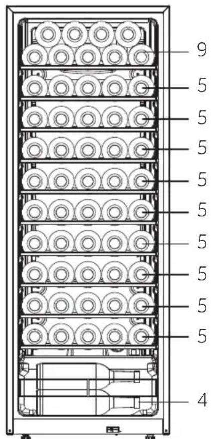 HAIER HWS58GGH1 - Wine bottle stacking - 3