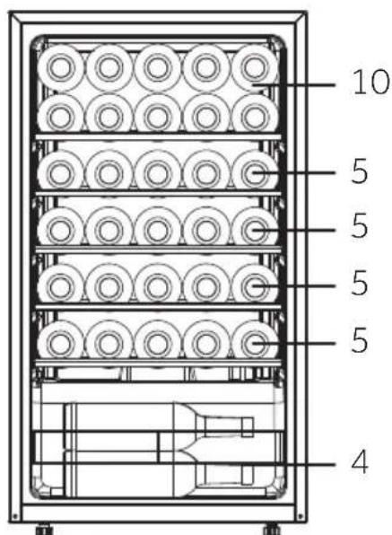 HAIER HWS58GGH1 - Wine bottle stacking - 4