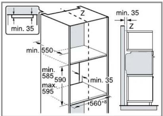 BOSCH HSG958DB1 - Installation dans un meuble haut - 1