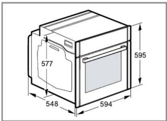 BOSCH HSG958DB1 - Dimensions de l'appareil - 1
