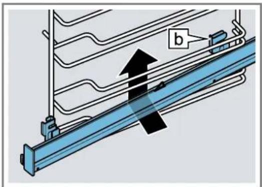 BOSCH HSG958DB1 - Accrocher le rail télescopique - 1