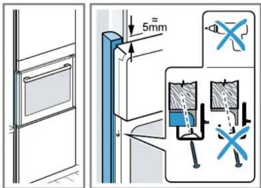 BOSCH HSG958DB1 - Pour les cuisines sans poignée avec baguette poignée verticale : - 3