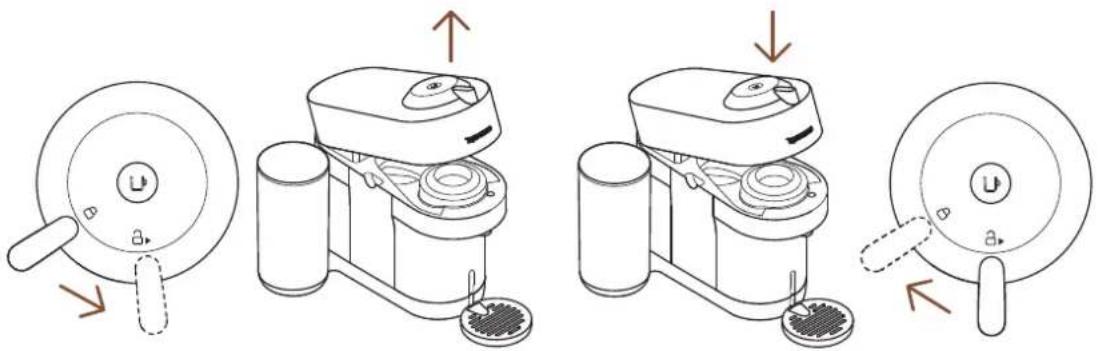 BREVILLE Nespresso Vertuo Pop+ - OUVERTURE / FERMETURE - 1