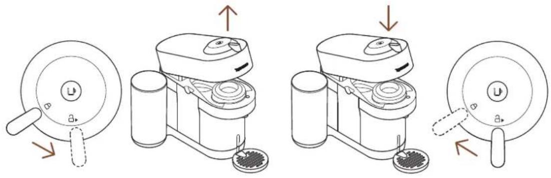 BREVILLE Nespresso Vertuo Pop+ - OPEN / CLOSE - 1