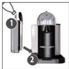 BREVILLE Nespresso Vertuo BNV220 - EN COFFEE PREPARATION/ FR PRÉPARATION DU CAFÉ - 1