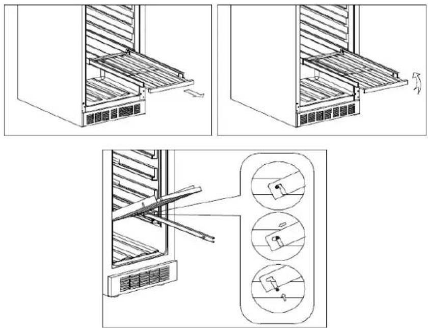 HAIER HAKWBD 60 - Instrucciones para los estantes - 1