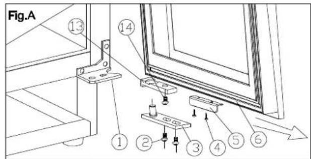 HAIER HAKWBD 60 - Cómo cambiar la apertura de la puerta - 1