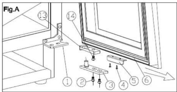 HAIER HAKWBD 60 - How to change the door opening - 1