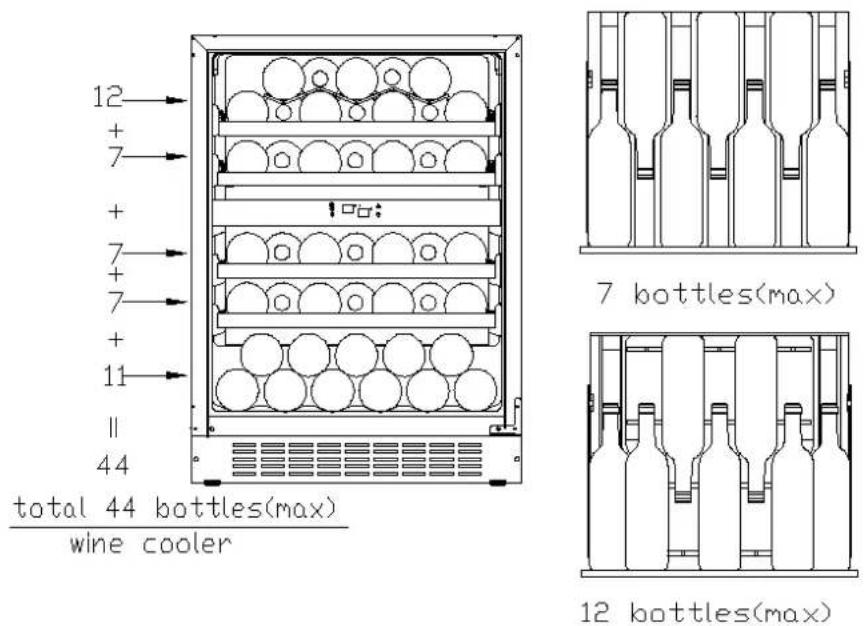 HAIER HAKWBD 60 - Storage diagram - 1