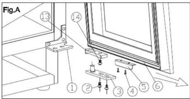 HAIER HAKWBD 60 - Comment changer l'ouverture de la porte - 1