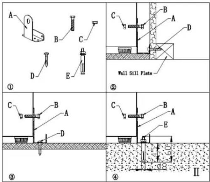 HAIER HAKWBD 60 - ANTI-TIP BRACKET INSTALLATION INSTRUCTIONS - 2