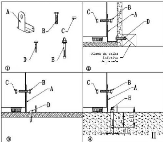 HAIER HAKWBD 60 - INSTRUÇÕES DE INSTALAÇÃO DO SUPORTE ANTI-INCLINAÇÃO - 2