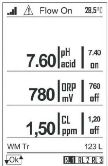 HAYWARD Pro Chem - 6b. Ansichtsniveau, drei und zwei Parameter - 2