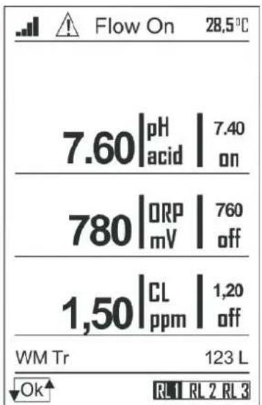 HAYWARD Pro Chem - 6b. Nivel de vista, tres y dos parámetros - 2