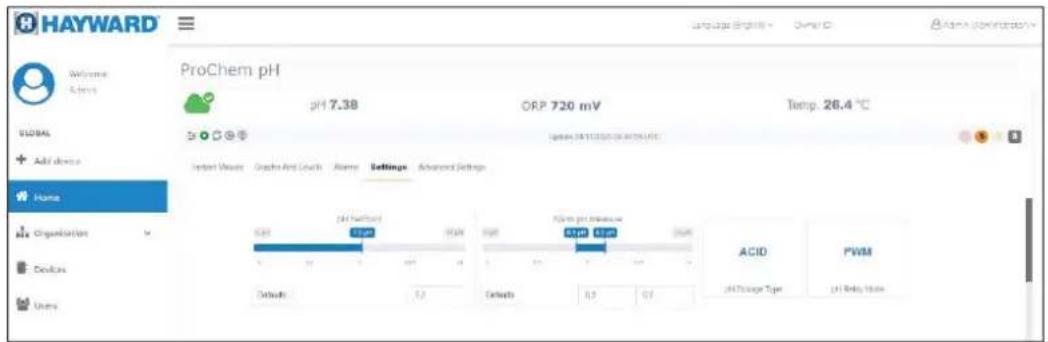 HAYWARD Pro Chem - CONFIGURAZIONE DELLA CONNESSIONE WEB - 8