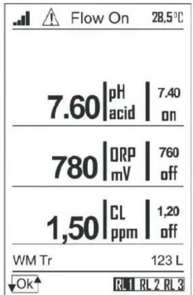 HAYWARD Pro Chem - 6b. View level, three and two parameters - 2