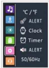 BABYSENSE Max View - Warnung Alert Volume-Einstellung - 1