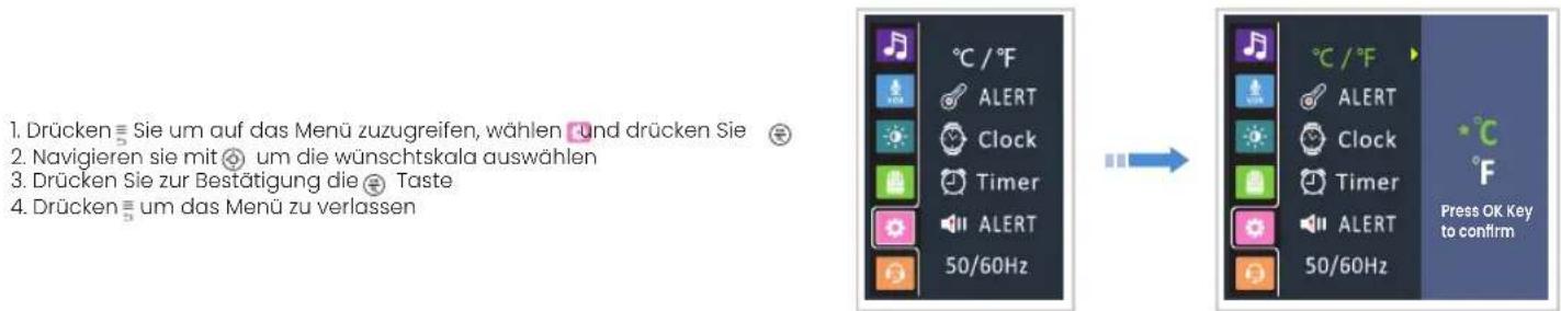 BABYSENSE Max View - Temperaturskal Eneinstellung - 1