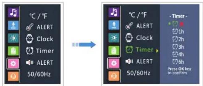 BABYSENSE Max View - Impostazione del Temporizzatore - 1