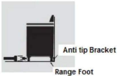Forza FR488DF - To verify the anti-tip bracket is installed and engaged: - 1