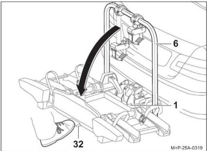 Uebler i21 Z60-DC - Abaissement du porte-vélos - 1