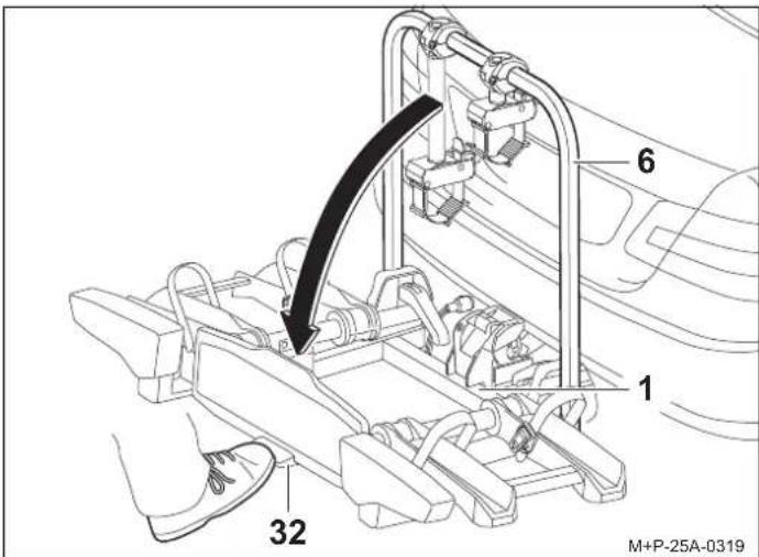 Uebler i21 Z60-DC - Abatimiento del portabicicletas - 1