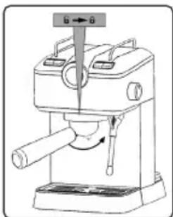 PROFICOOK PC-ES-KA 1267 - Montaje/desmontaje del portafiltro - 1