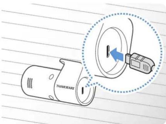Thinkware ARC - Raccordement du cable de laamera arrête - 2