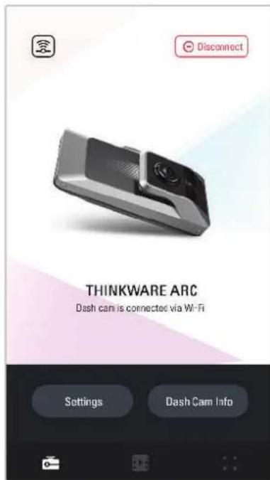 Thinkware ARC - Afficher la disposition d'écran de la visionneuse mobile - 1