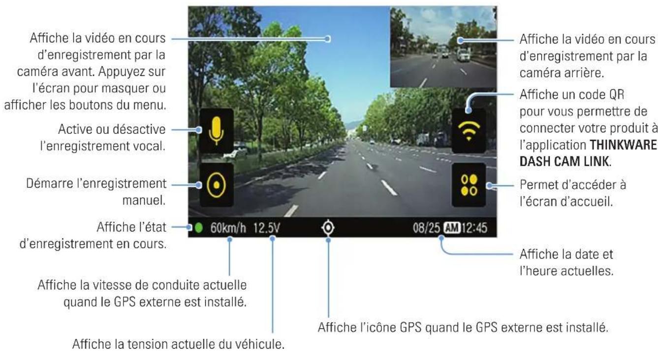 Thinkware ARC - Écran de visonnement en direct - 1