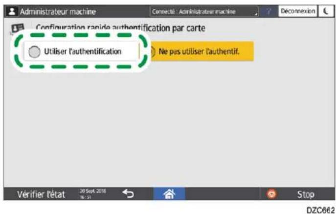 RICOH IM C6010 - Préparation des paramètres d'authentication rapide par carte (Quick Card Authentication) - 6
