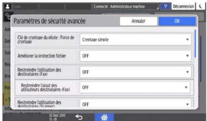 RICOH IM C6010 - Indiquer une clé de cryptage du pilote pour le cryptage des mots de passe - 3