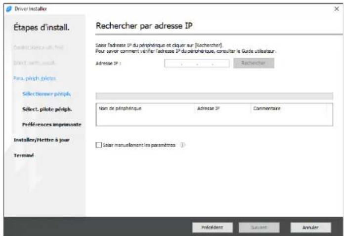 RICOH IM C6010 - Pour indiquer l'adresse IP de l'appareil - 1