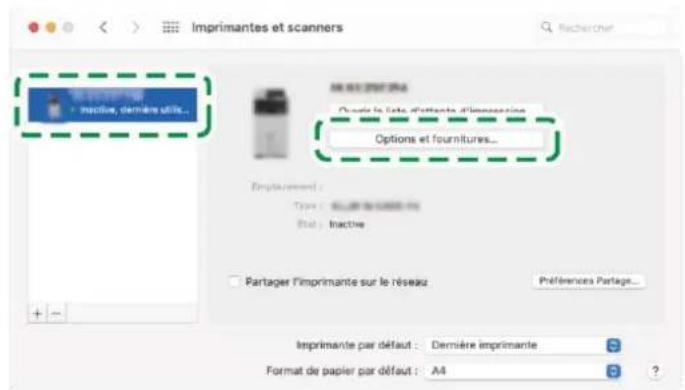 RICOH IM C6010 - Spécification de la configuration des options de l'appareil pour le pilote d'impression (connexion réseau) - 1